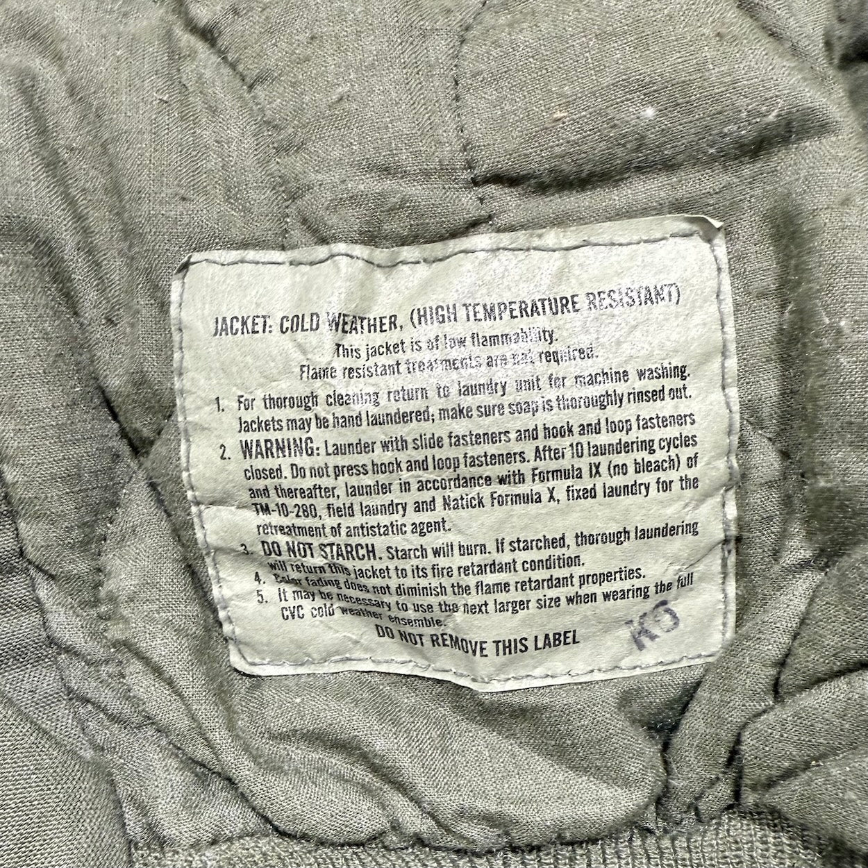 Vintage US Army CVC Aramid Combat Coat XL Long Military Jacket