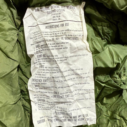 US Military Extreme Cold Weather Sleeping System - Mummy Style (Genuine Issue)