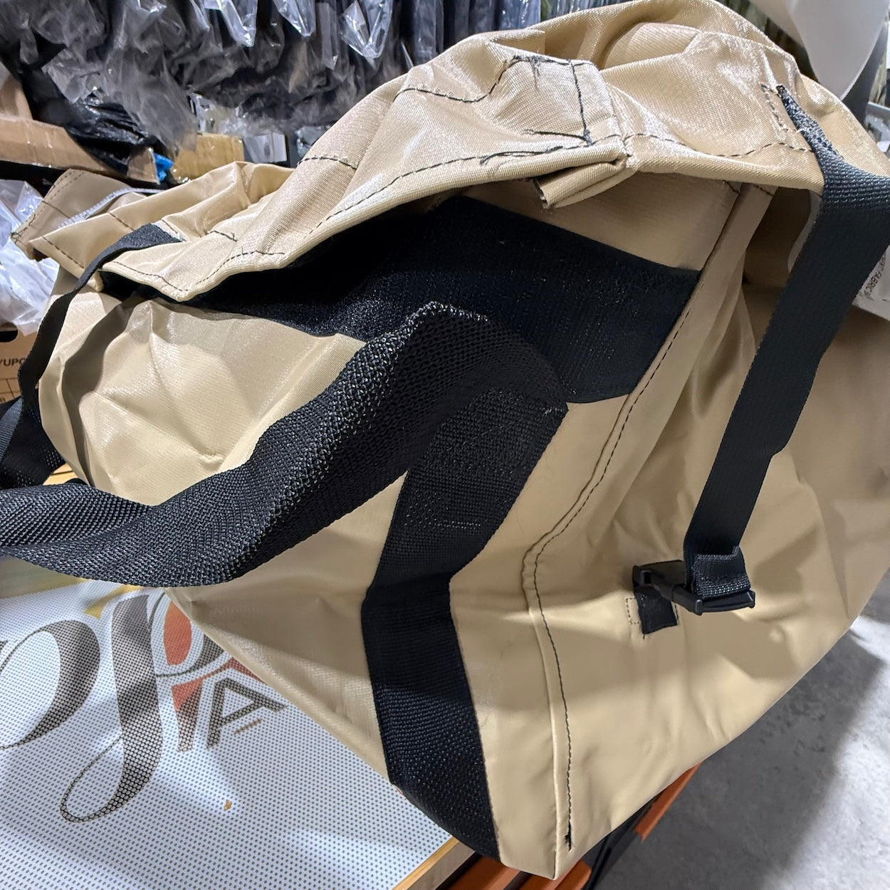 Heavy Duty Canvas Military Tent Bag - US Army Surplus 36x22x14 100lb Capacity