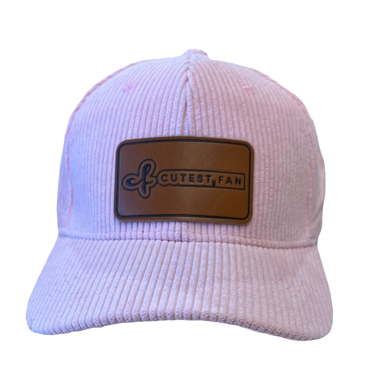 Cutest Fan Corduroy Baseball Cap - Adjustable with Leather Patch