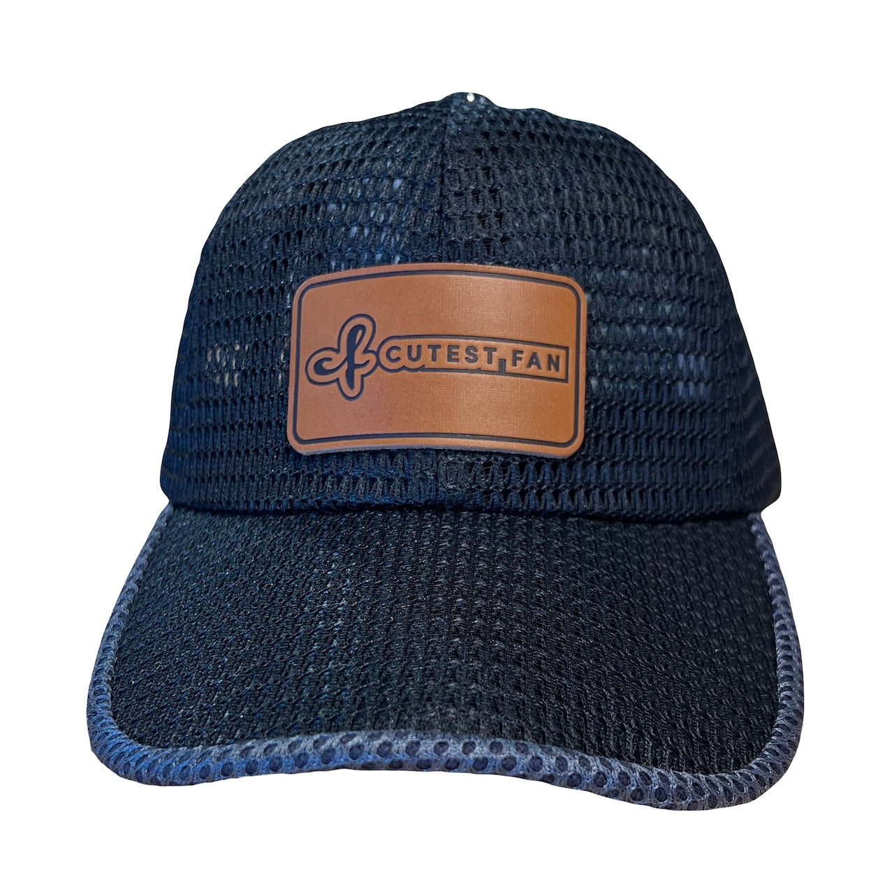 Cutest Fan Mesh Baseball Cap - Breathable Adjustable with Leather Patch