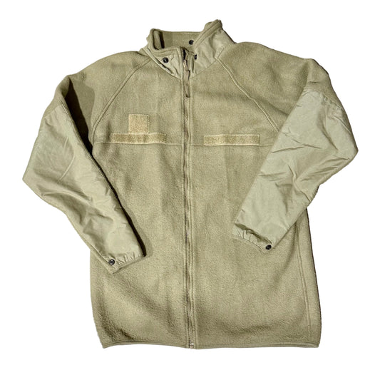 Military Grade Flame Resistant Fleece Jacket Tactical Outerwear in Tan-Small