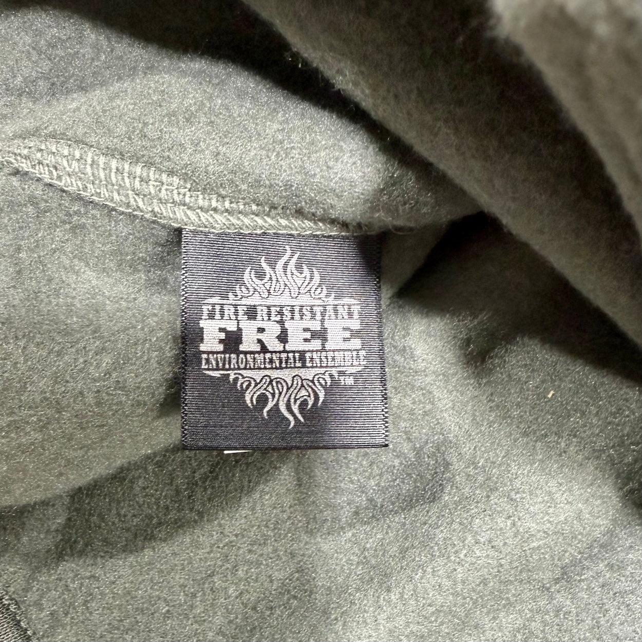 Vintage US GI Vintage Military Fleece Flame Resistant Zipped PolarTec