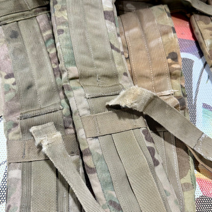 US Military MOLLE Enhanced Frame Shoulder Straps - OCP Camo - Large Rucksack Damaged