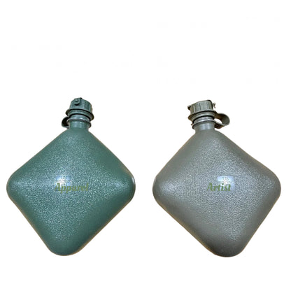 US Military 2-Quart Collapsible Water Canteen - Lightweight Field Hydration with M1 Cap