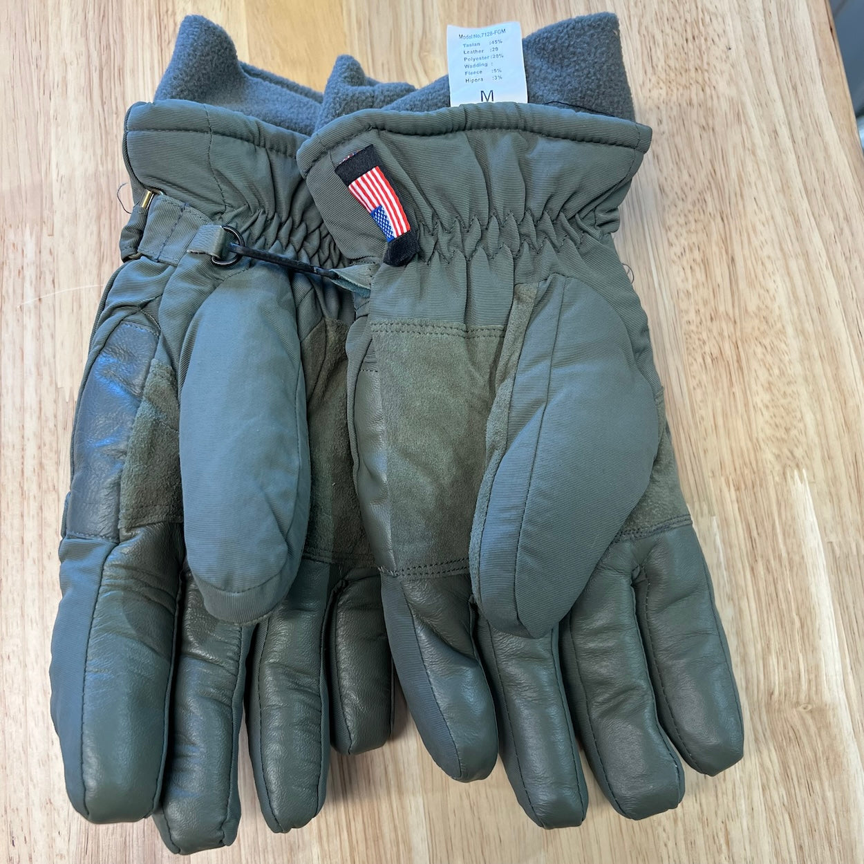 Hawkeye Cold Weather Gloves - Medium Size - Olive Green