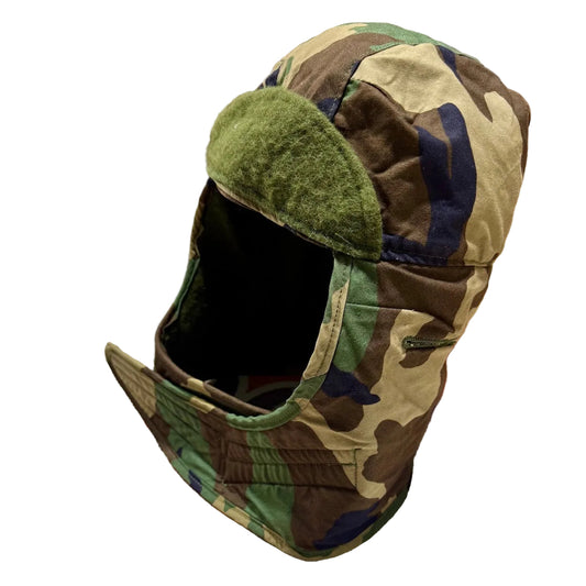 US Military Cold Weather Helmet Liner - Woodland Camo