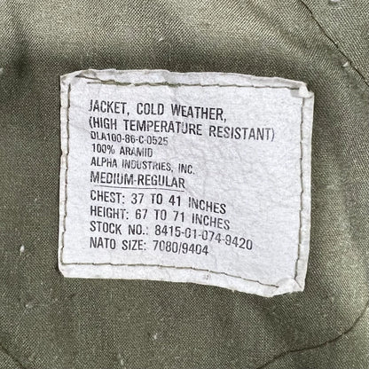Vintage Medium US Army Tank Coat Cold Weather Jacket for CVC (combat armored vehicle crew) 2 B