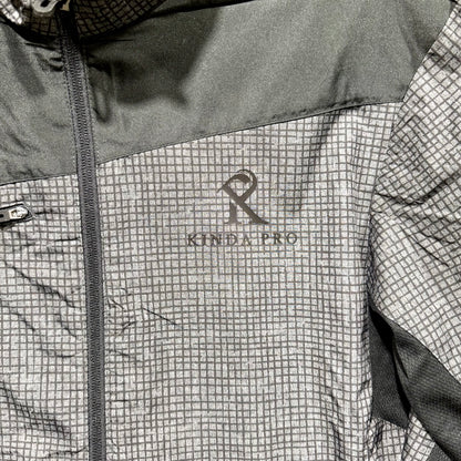 Kinda Pro Men's Black Carbon Windbreaker Jacket  Available up to 3XL