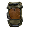 Kinda Pro Canvas & Leather Backpack | Black/Green