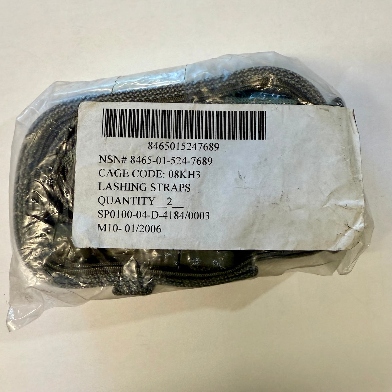 MOLLE II Lashing Straps 2-Pack - 6ft Quick Release (OD Green)