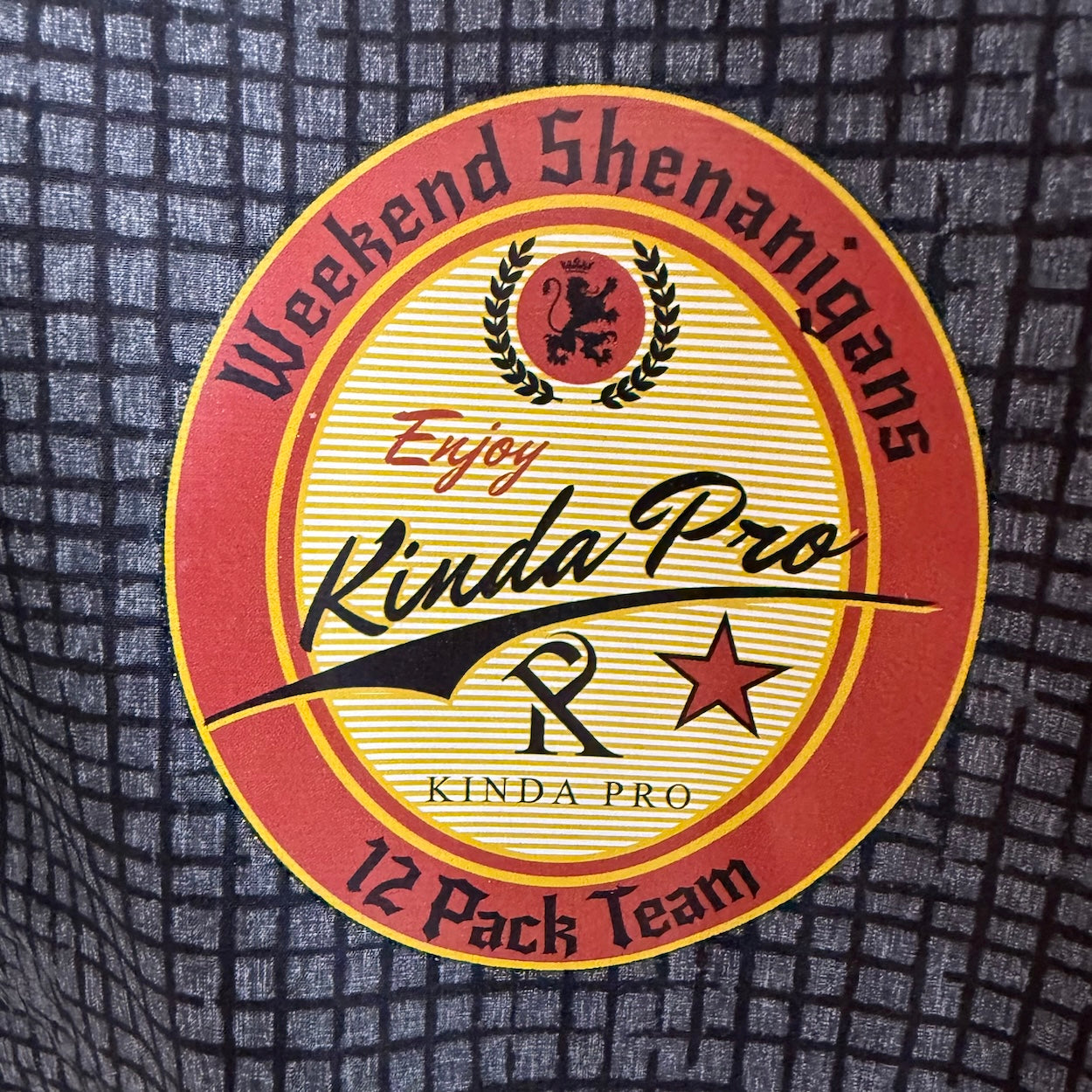 Kinda Pro Men's Weekend Shenanigans Windbreaker Carbon Jacket