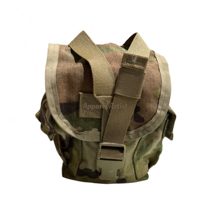 US Military MOLLE Canteen Cover - OCP Multicam 1-QT Pouch with Quick Release - Excellent