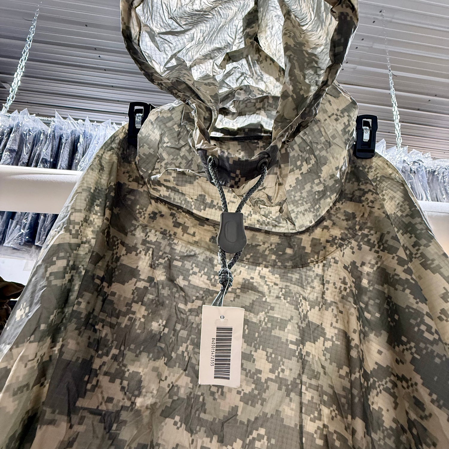 US Military Rain Poncho - ACU - Waterproof Tactical Field Gear New