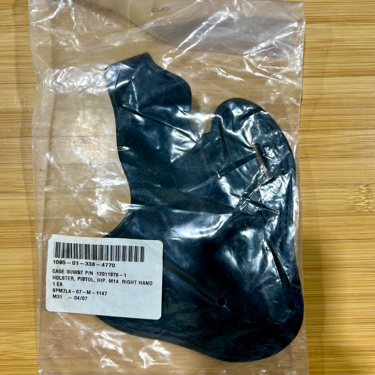 Adirondack Leather Pancake Holster - Sig P228 9mm Black OWB Right Hand with Thumb Break