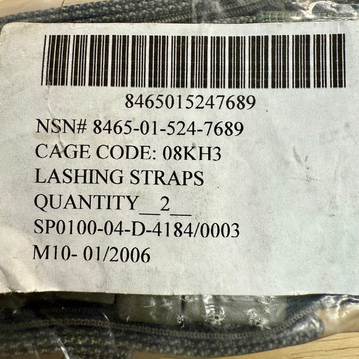 MOLLE II Lashing Straps 2-Pack - 6ft Quick Release (OD Green)