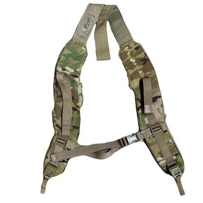 US Military Rucksack Shoulder Straps - Medium OCP Multicam Harness System - Damaged