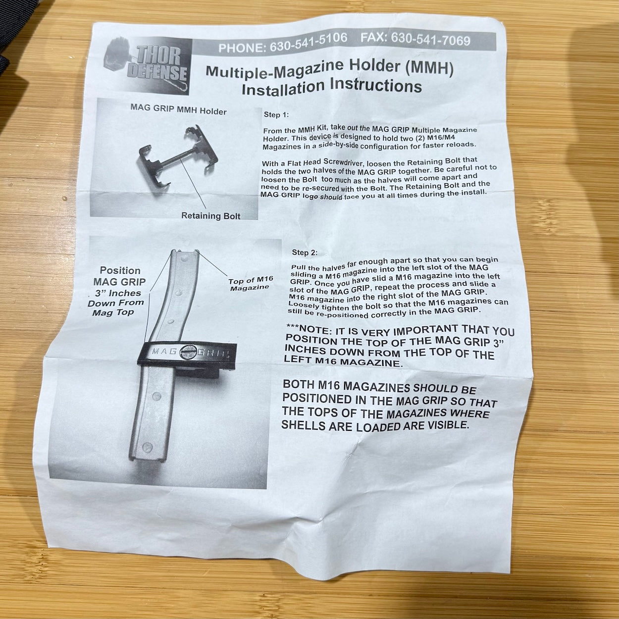 Thor Defense MMH | Multiple-Magazine Holder for Tactical Carry