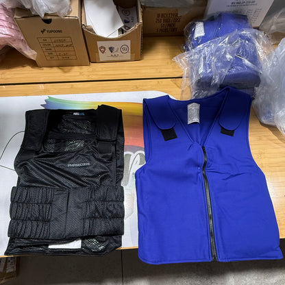 Phasecore Cooling Vest System - 3-Vest Complete Set with Ice Packs & Carry Bag - New