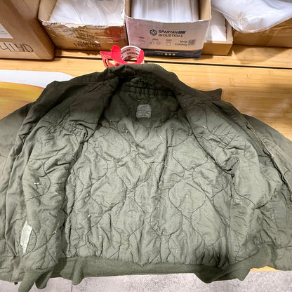 Fire Resistant Military Tanker Jacket - US Army Green XL