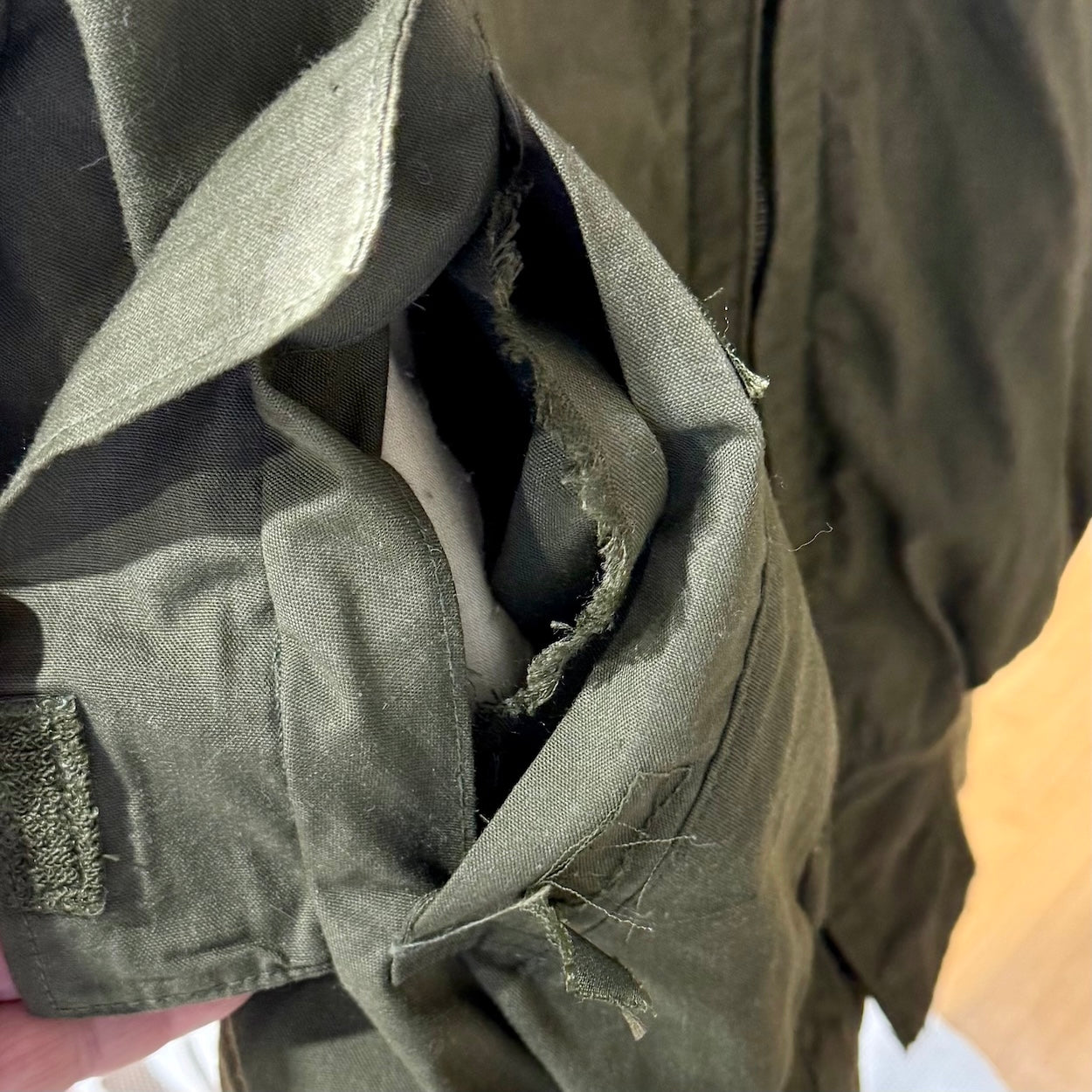 Vintage US Army Aramid Coat CVC Combat Vehicle Coat Large