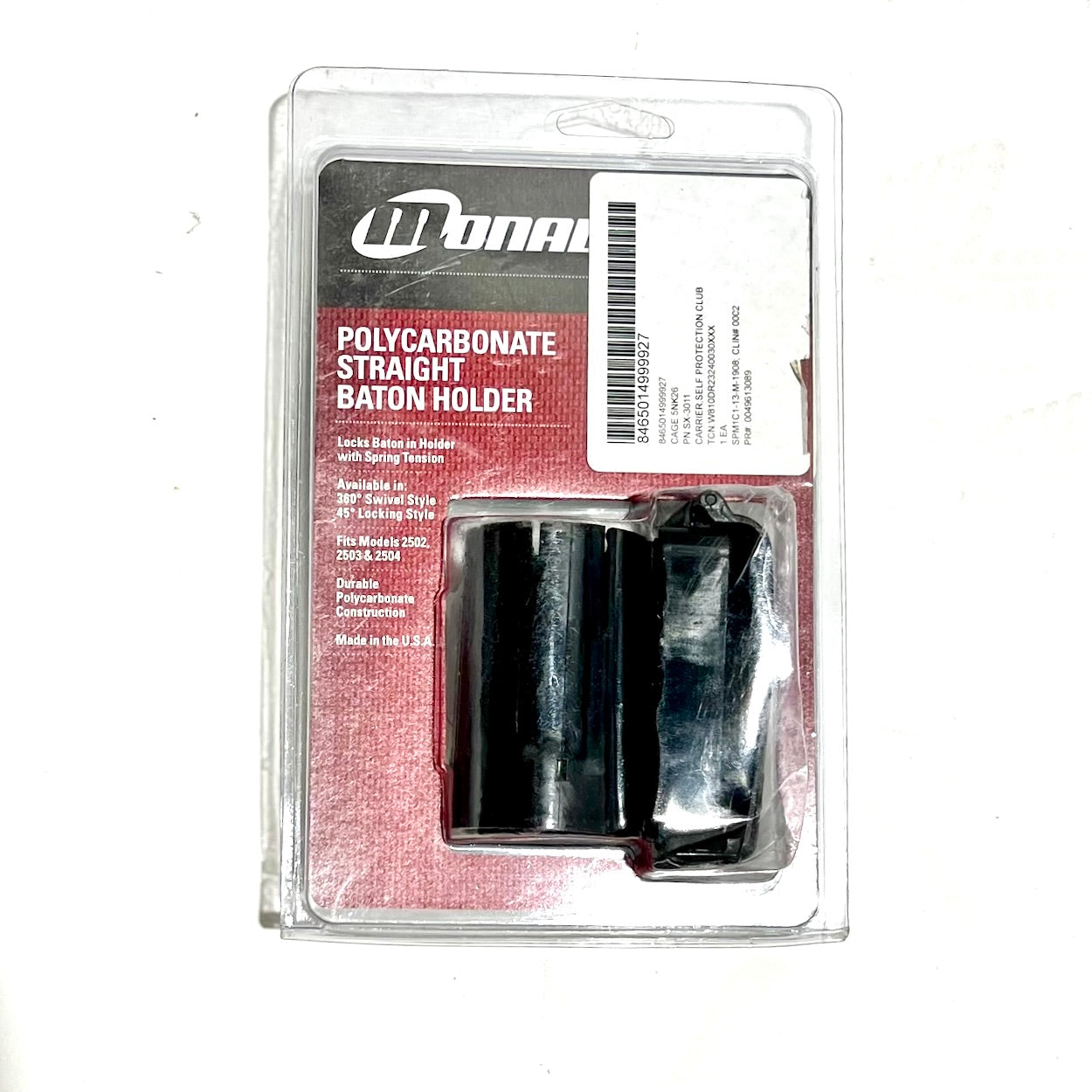 Safariland Model 3011 Front Draw Baton Holder - SX-24 Compatible Clip-On Design