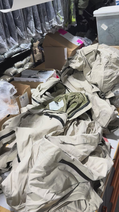 US Army Gore-Tex Fuel Handler's Coveralls - Tan JP-8 - Size XL - New