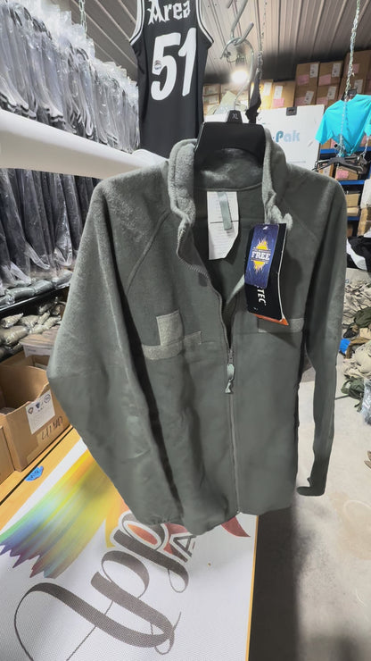 PolarTec Military Fleece Jacket - Flame Resistant Full-Zip GI Surplus