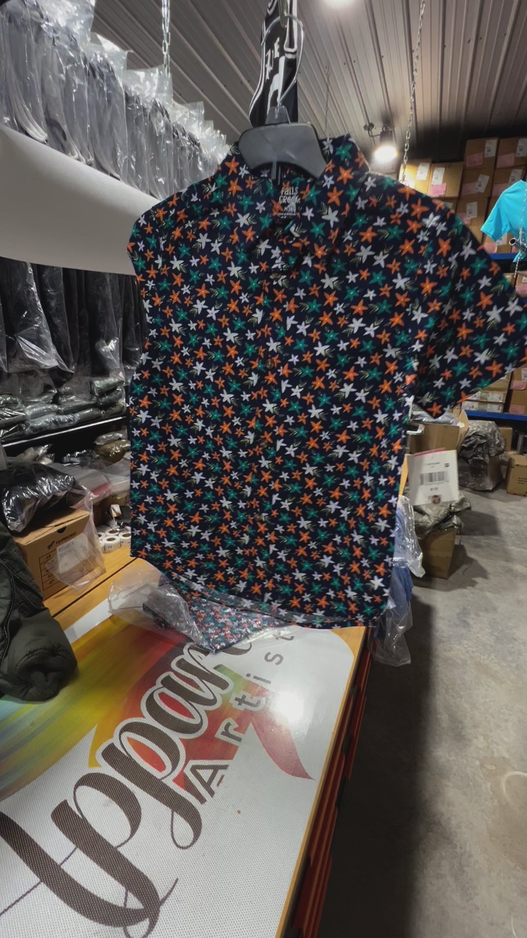 boys button top with stars