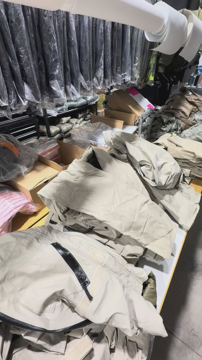 US Army Gore-Tex Fuel Handler's Coveralls - Tan JP-8 - Various Sizes