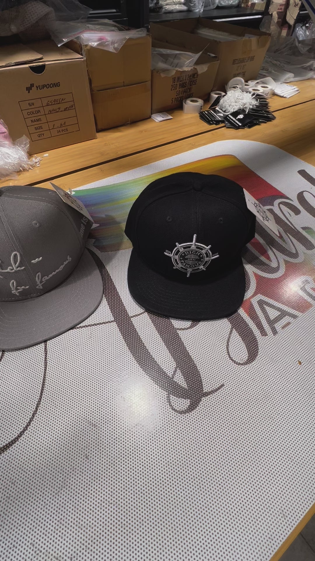 RnF Premium Black Snapback Cap - Embroidered Adjustable Baseball Hat