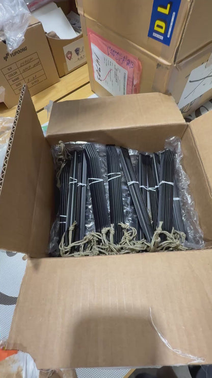 LiteFighter Tent Stakes - Heavy-Duty Aluminum 6-Pack Black Anodized 7.75" - New