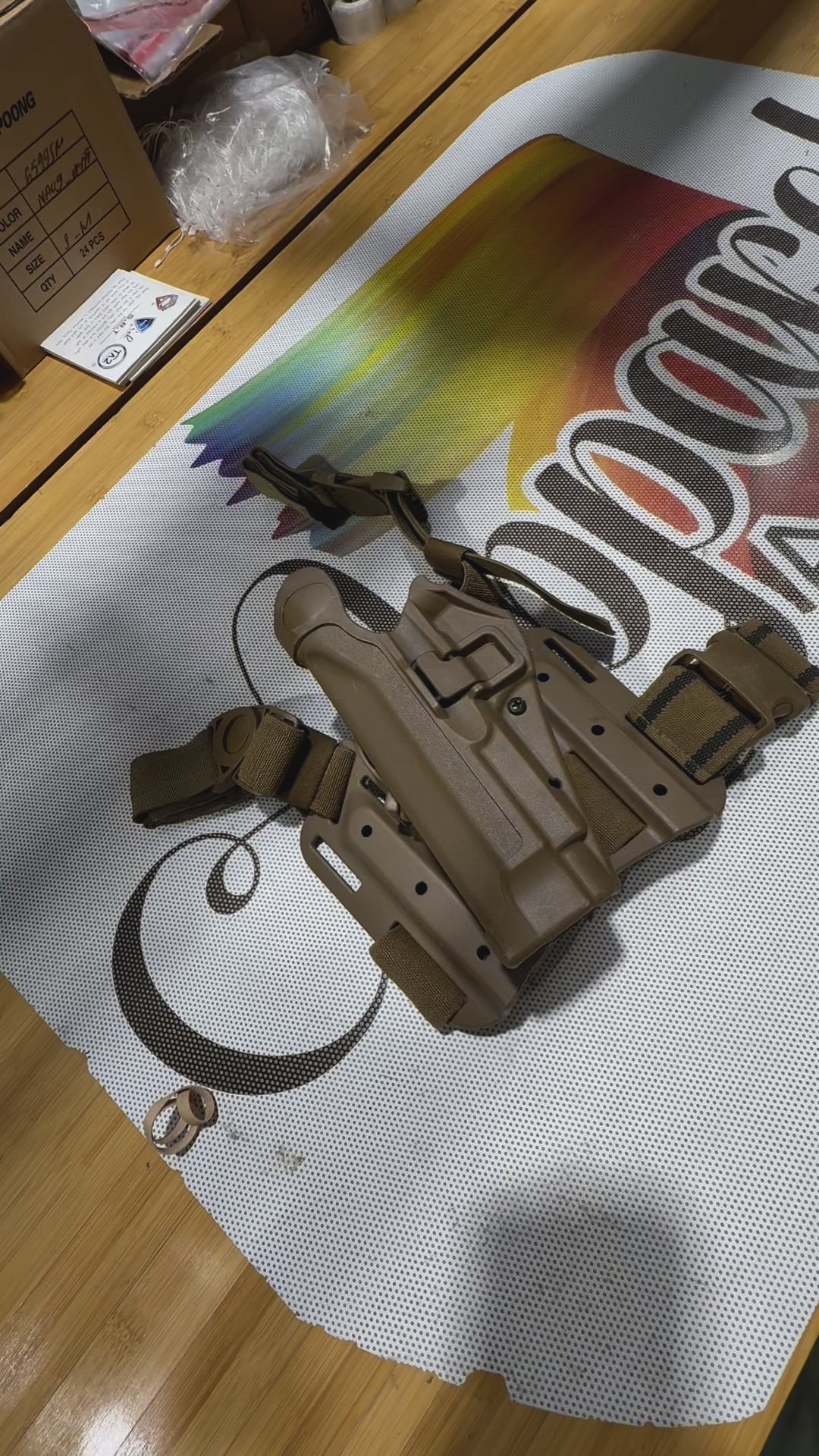 Blackhawk SERPA Drop Leg Holster - Beretta 92/96 L-H Coyote Tan (Quick Connect)