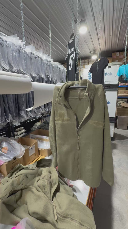 Military Grade Flame Resistant Fleece Jacket Tactical Outerwear in Tan-Small