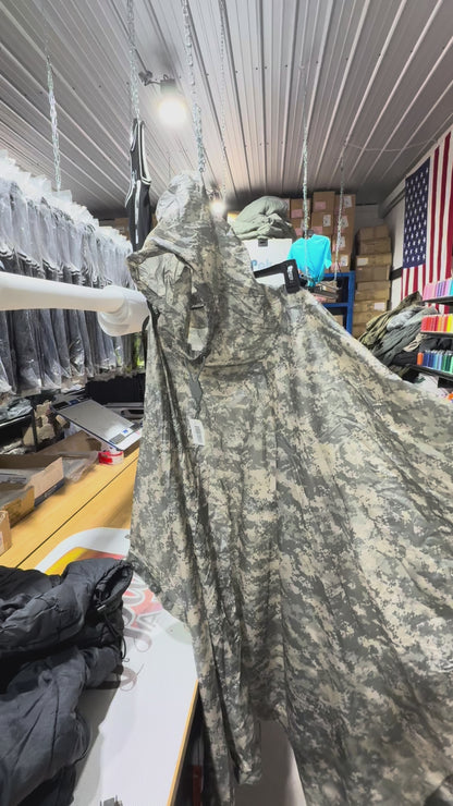 US Military Rain Poncho - ACU - Waterproof Tactical Field Gear New