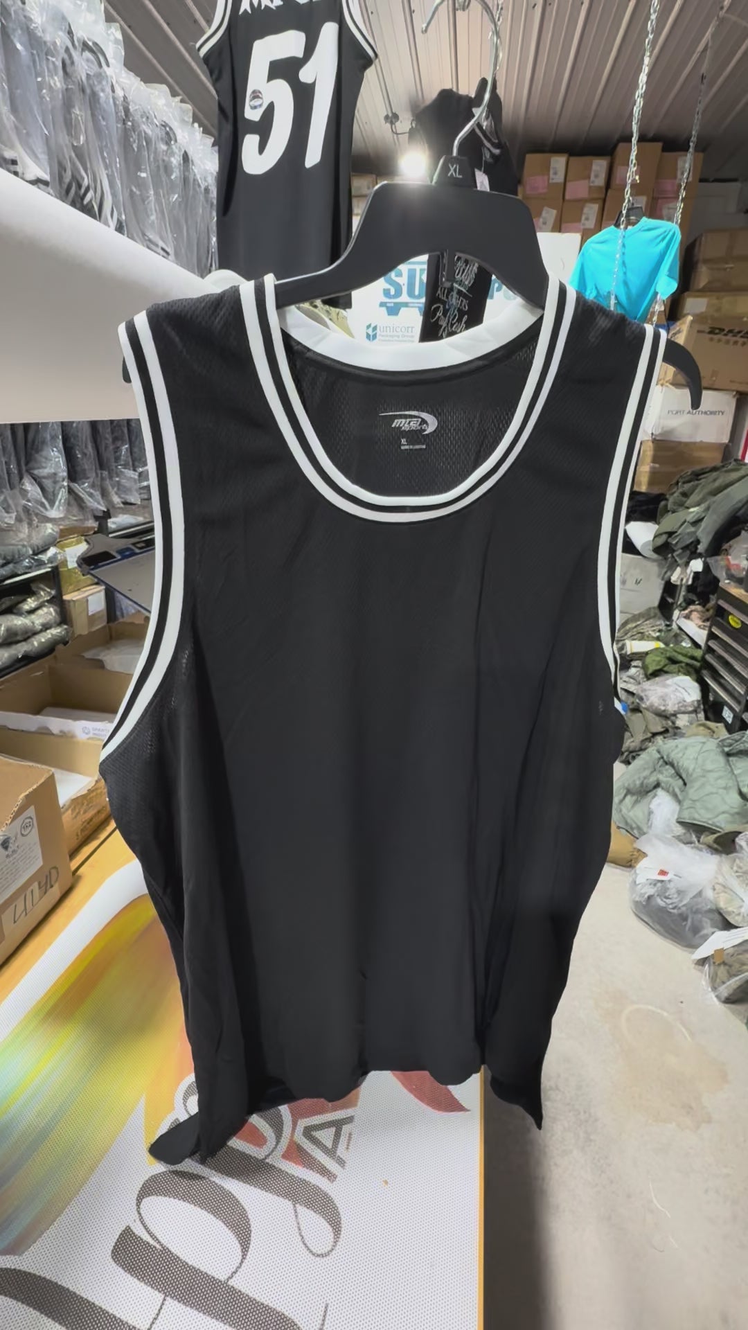 Blank Basketball Jersey Moisture Wicking Sleeveless