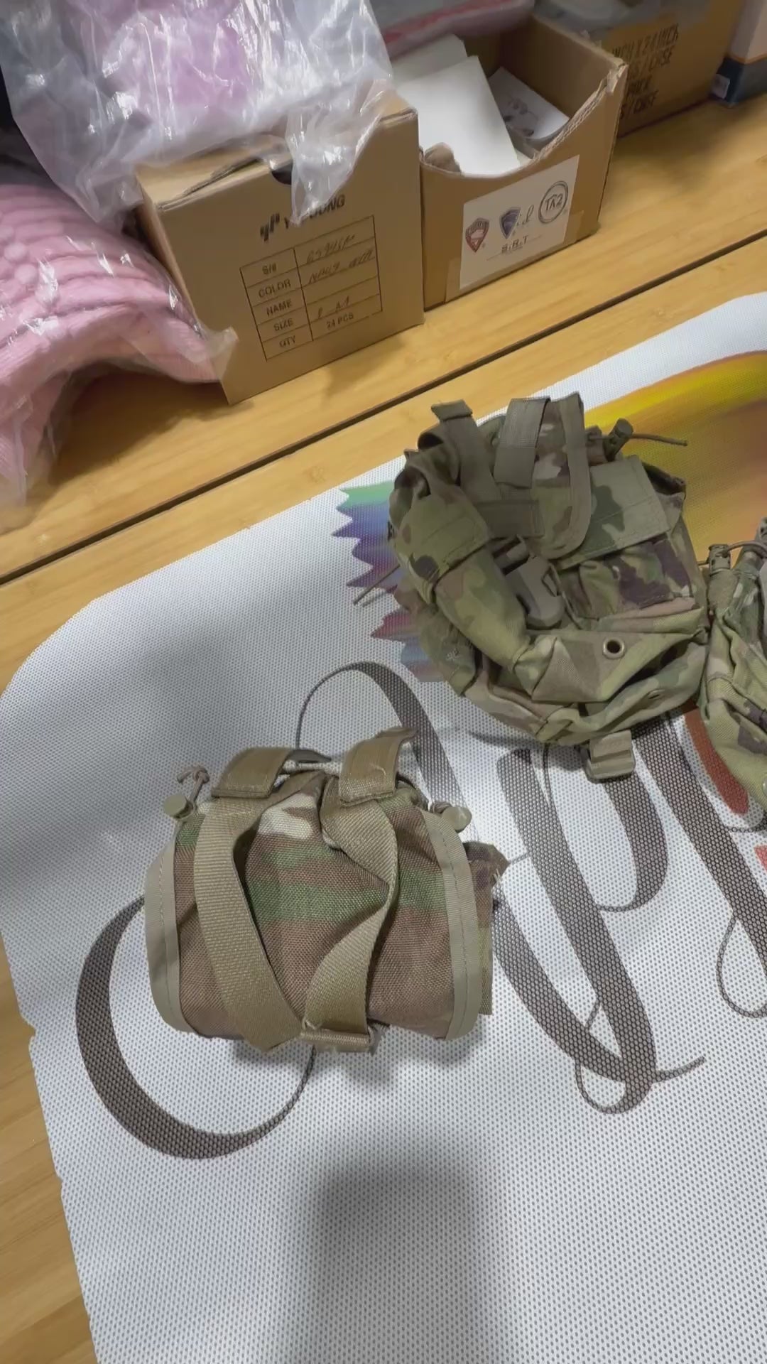 US Military MOLLE Canteen Cover - OCP Multicam 1-QT Pouch with Quick Release - Excellent