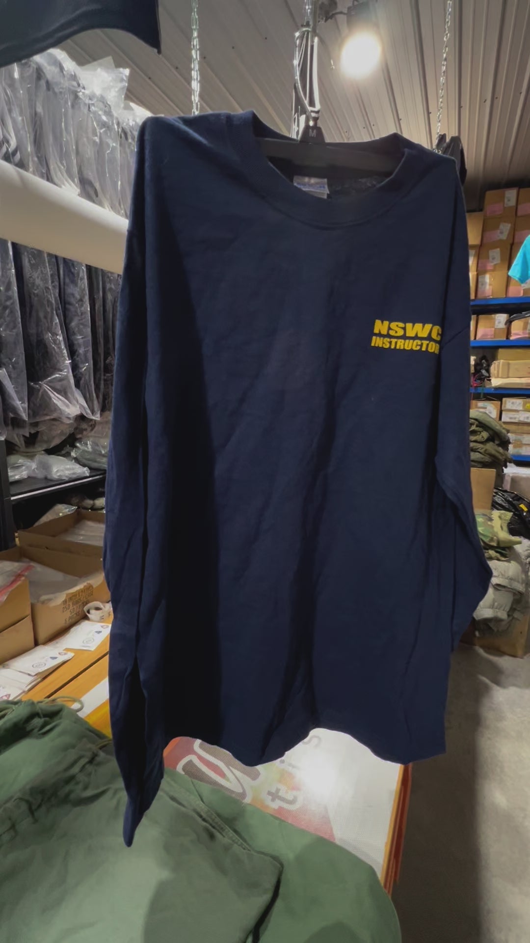 Naval Special Warfare Command Instructor Long Sleeve T-Shirt - Medium