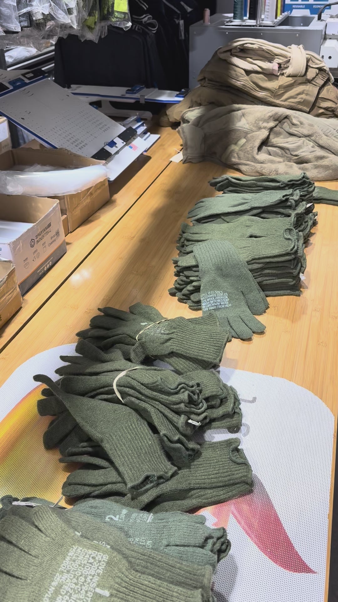 US Army Wool Glove Liners OD Green - Cold Weather Military Surplus - New