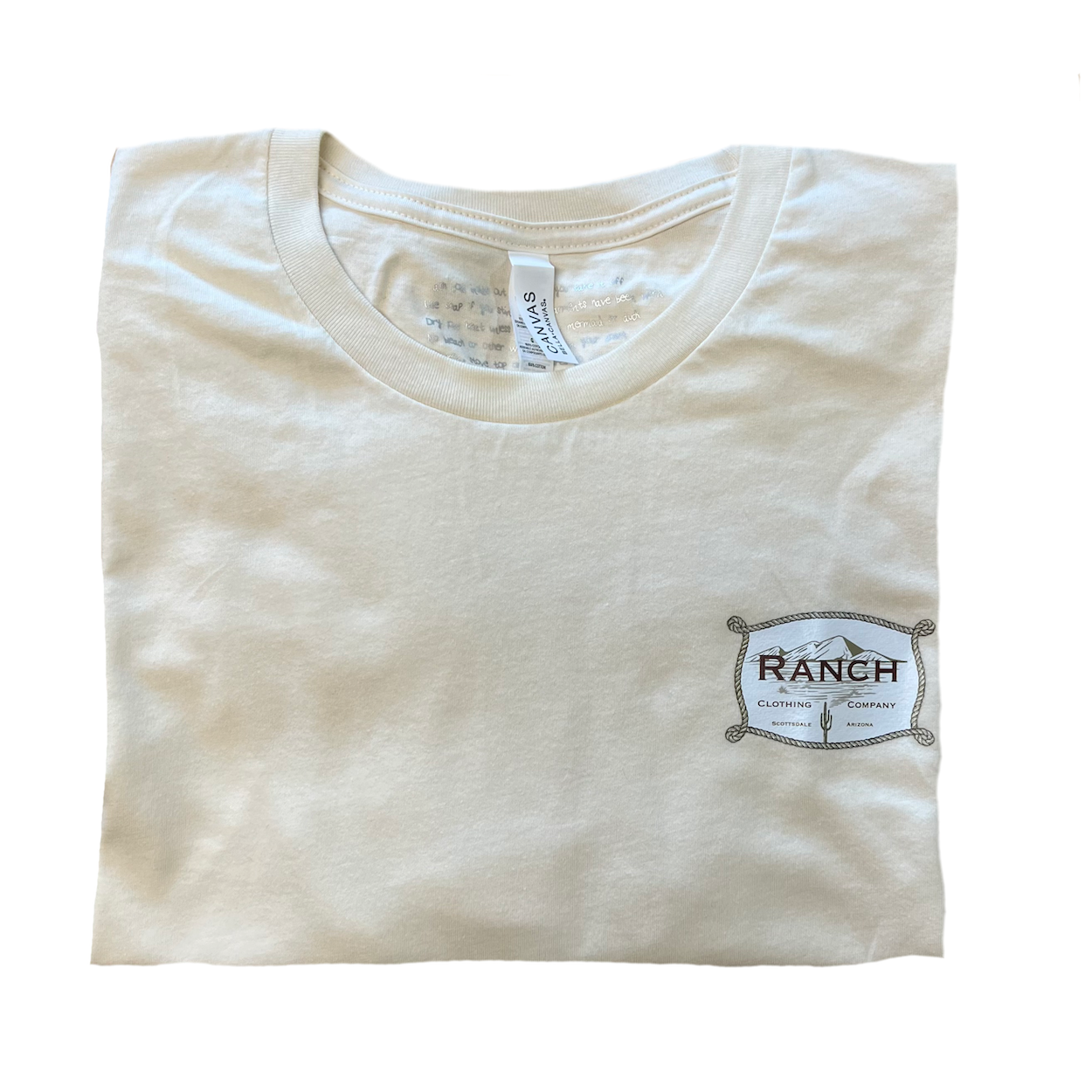 Ranch Clothing Company Logo Tee - Premium Beige Unisex T-Shirt