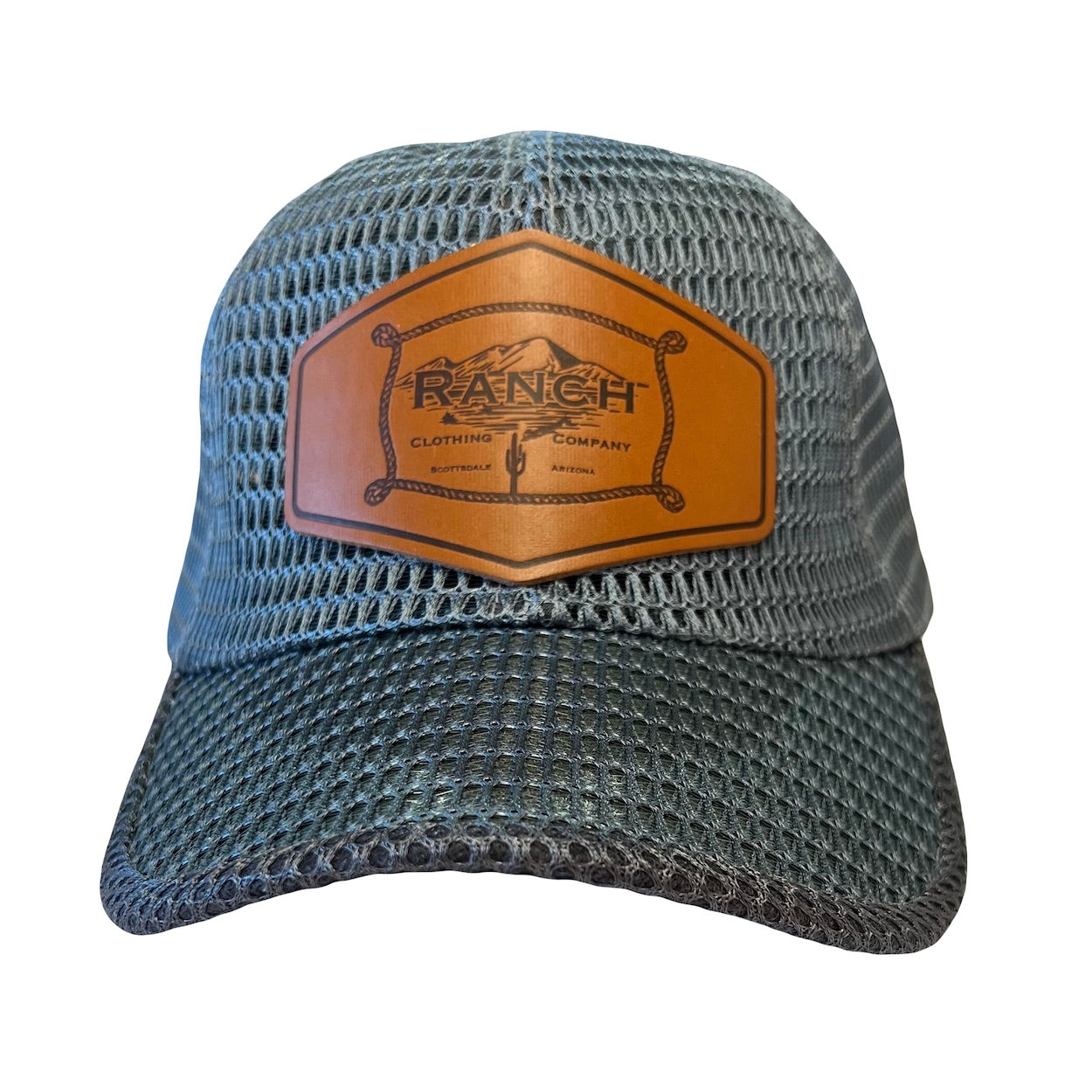 Ranch Leather Patch Mesh Hat