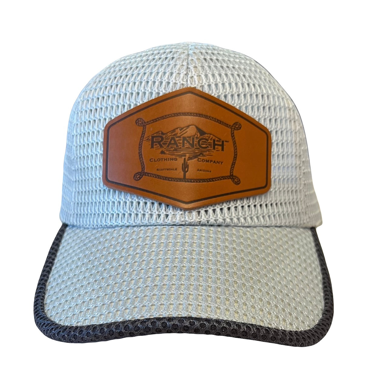 Ranch Clothing Mesh Baseball Cap with Leather Patch - 5 Colors Available