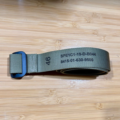 DSCP Military Riggers Belt - Heavy Duty 1.75" Nylon - Tan 499 OCP Compatible