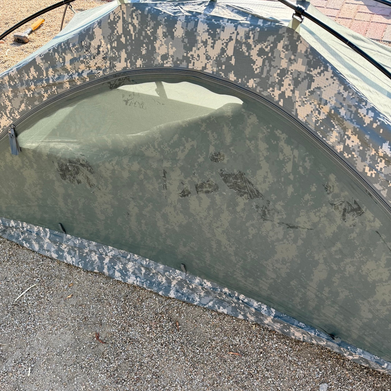 US Military Combat Shelter System - One Person ACU Digital Tent Made in USA -12