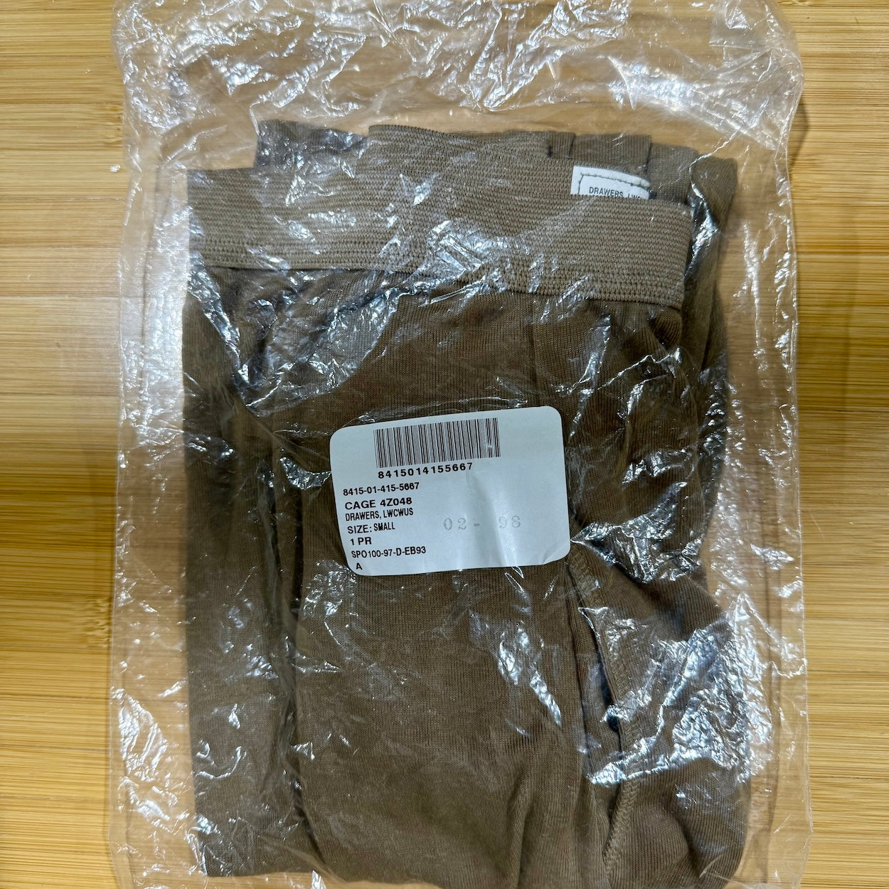 Peckham US Military Thermal Base Layer Drawers - GI Issue ECWCS Sizes S - L - XL