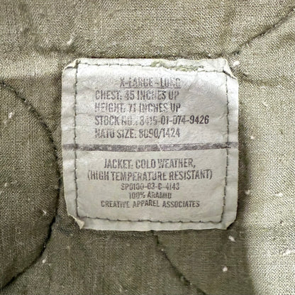 Vintage US Army CVC Aramid Combat Coat XL Long Military Jacket