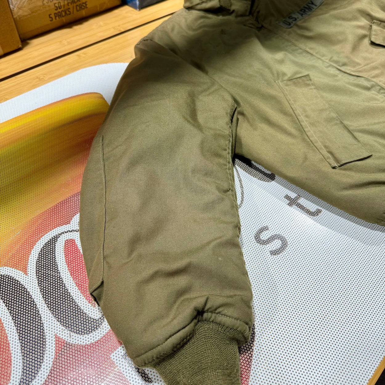 Vintage US Army Aramid Coat CVC Combat Vehicle Coat Large