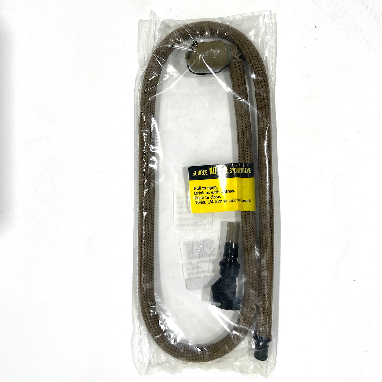 Source Military Hydration Replacement Hose with No-Bite Valve - UV Protection QMT