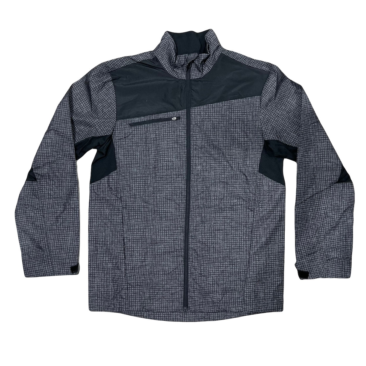 Men's Black Carbon Windbreaker Jacket Ranch Clothing Embroidered Logo