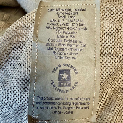 Military Grade Flame Resistant Fleece Jacket Tactical Outerwear in Tan-XS